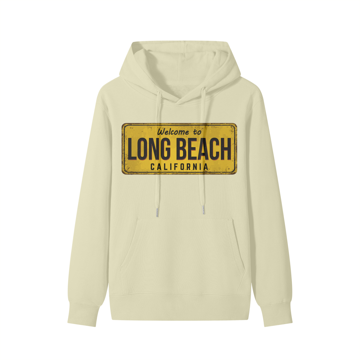 Welcome to Long Beach – Classic Cotton Hoodie (300 GSM)