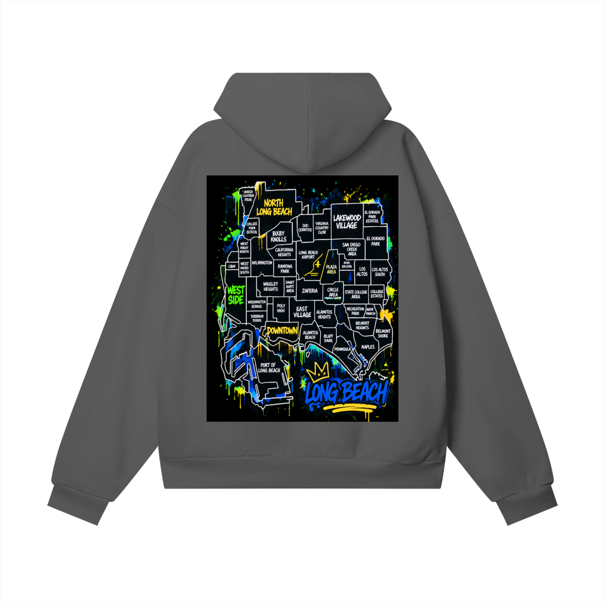 "Where U From" Super Heavyweight Hidden Pocket Hoodie