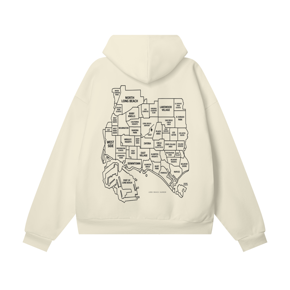 Peace & Unity On the Map | Heavyweight Fleece Hoodie