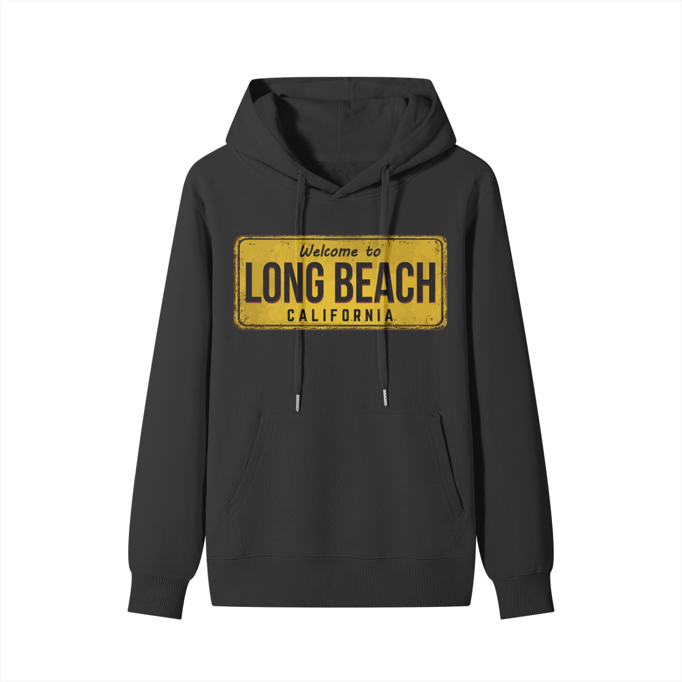 Welcome to Long Beach - Classic Cotton Hoodie - 300 GSM
