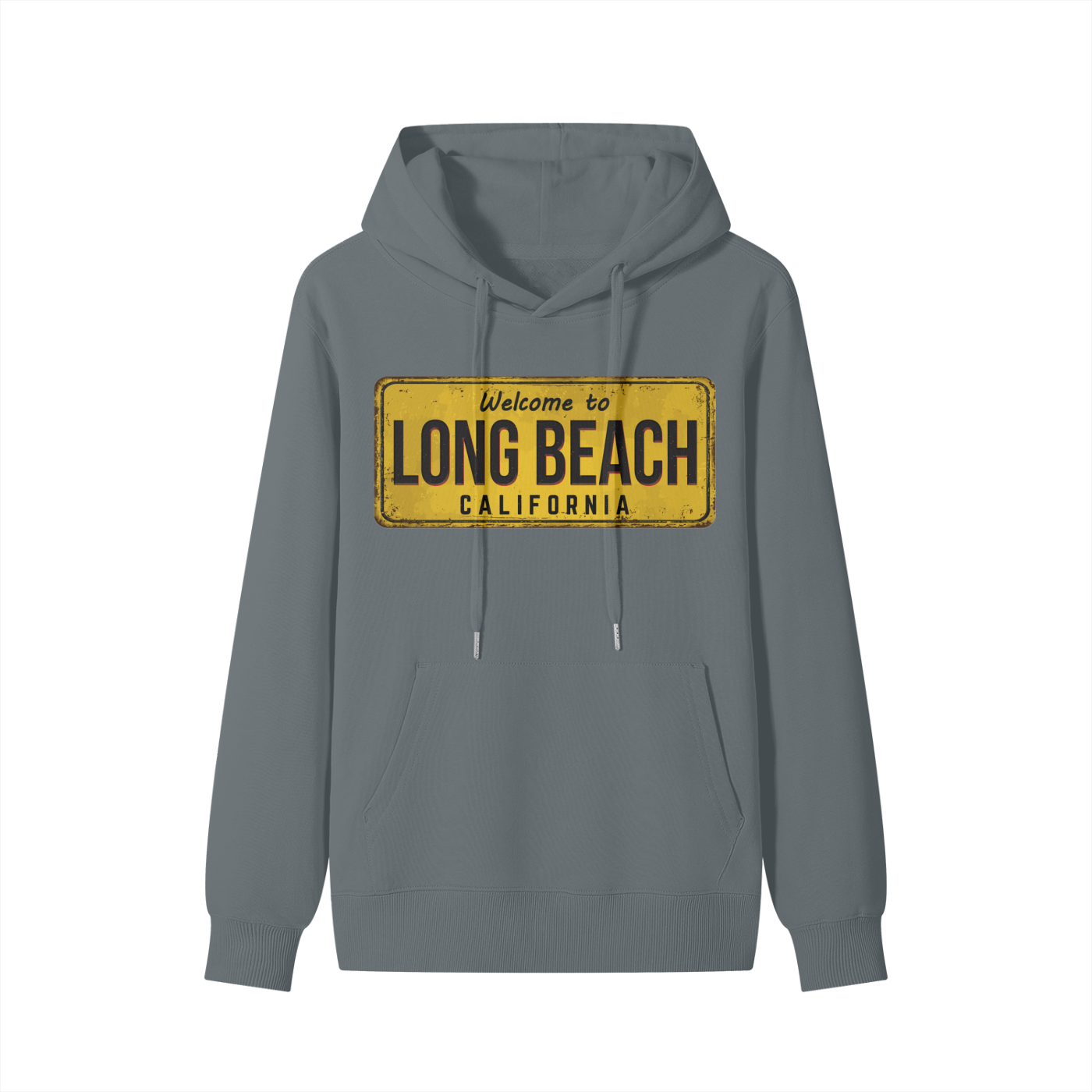 Welcome to Long Beach - Classic Cotton Hoodie - 300 GSM