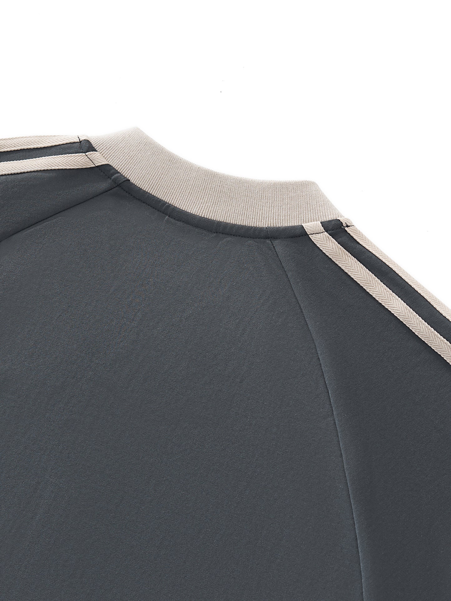 Long Beach Casual Wear - Color-Block V-Neck Long-Sleeve