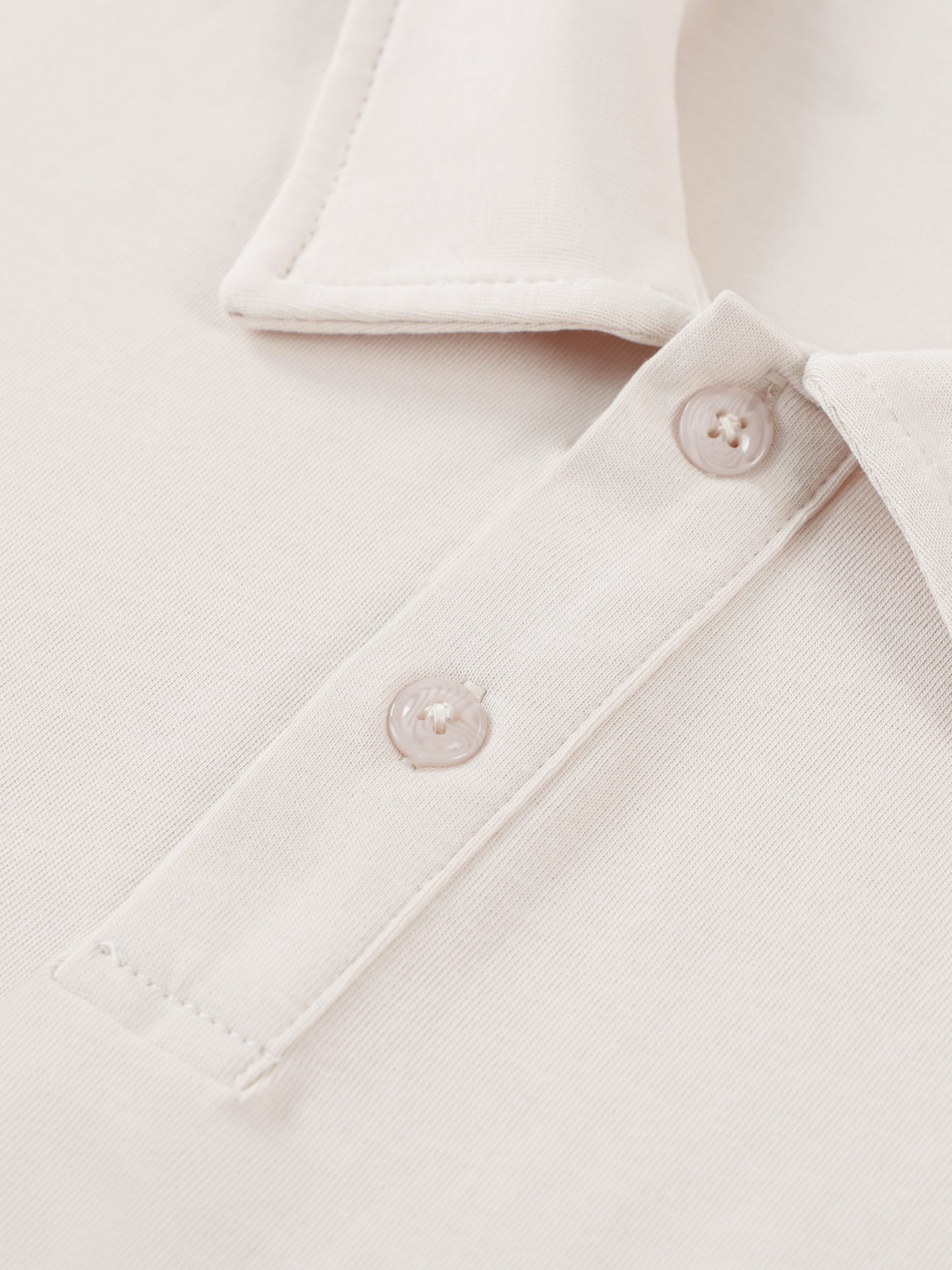 Long Beach Casual Wear - Contrast Panel Cotton Polo Shirt