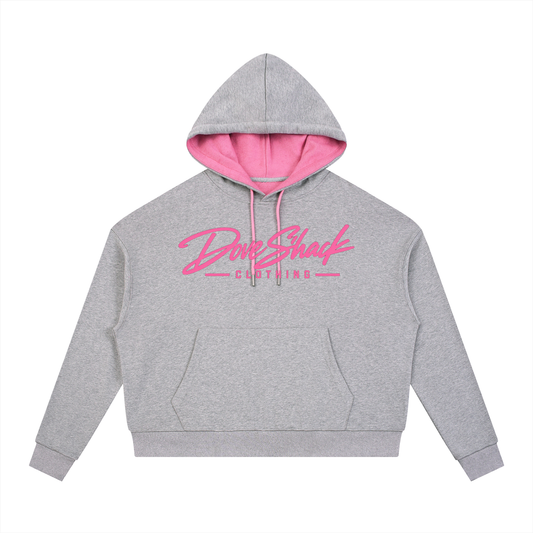 "Dove Shack Clothing" Casual Contrast Drawstring Hoodie