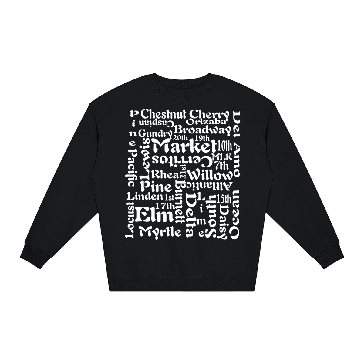 "Block 2 Block" Unisex Loose Crewneck Sweatshirt