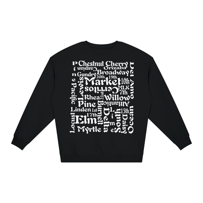 "Block 2 Block" Unisex Loose Crewneck Sweatshirt
