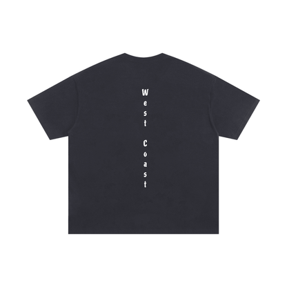 Cali West Coast - Oversized T-shirt - Black/ Black
