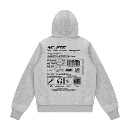 "Artist Ingredients" Unisex Fleece Hoodie