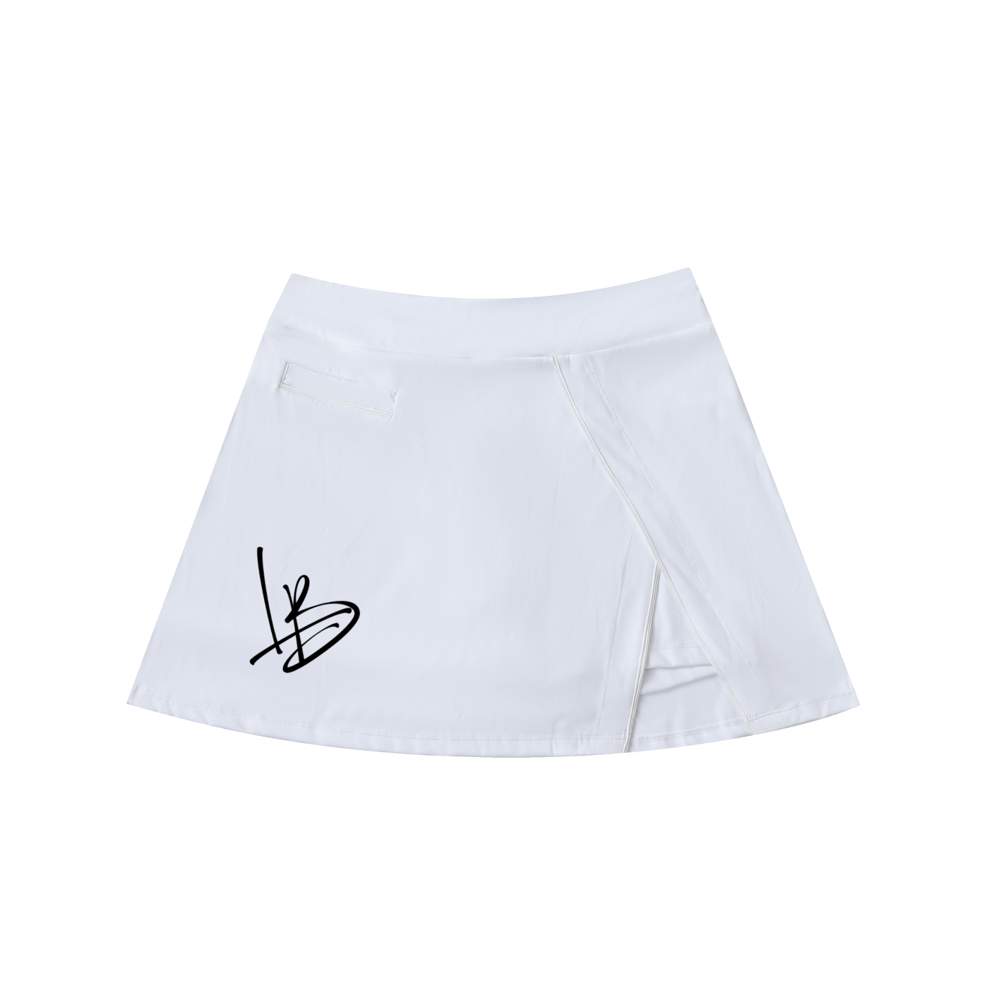 Long Beach Casual Wear - Women's High-Waist Pocketed A-Line Skirt