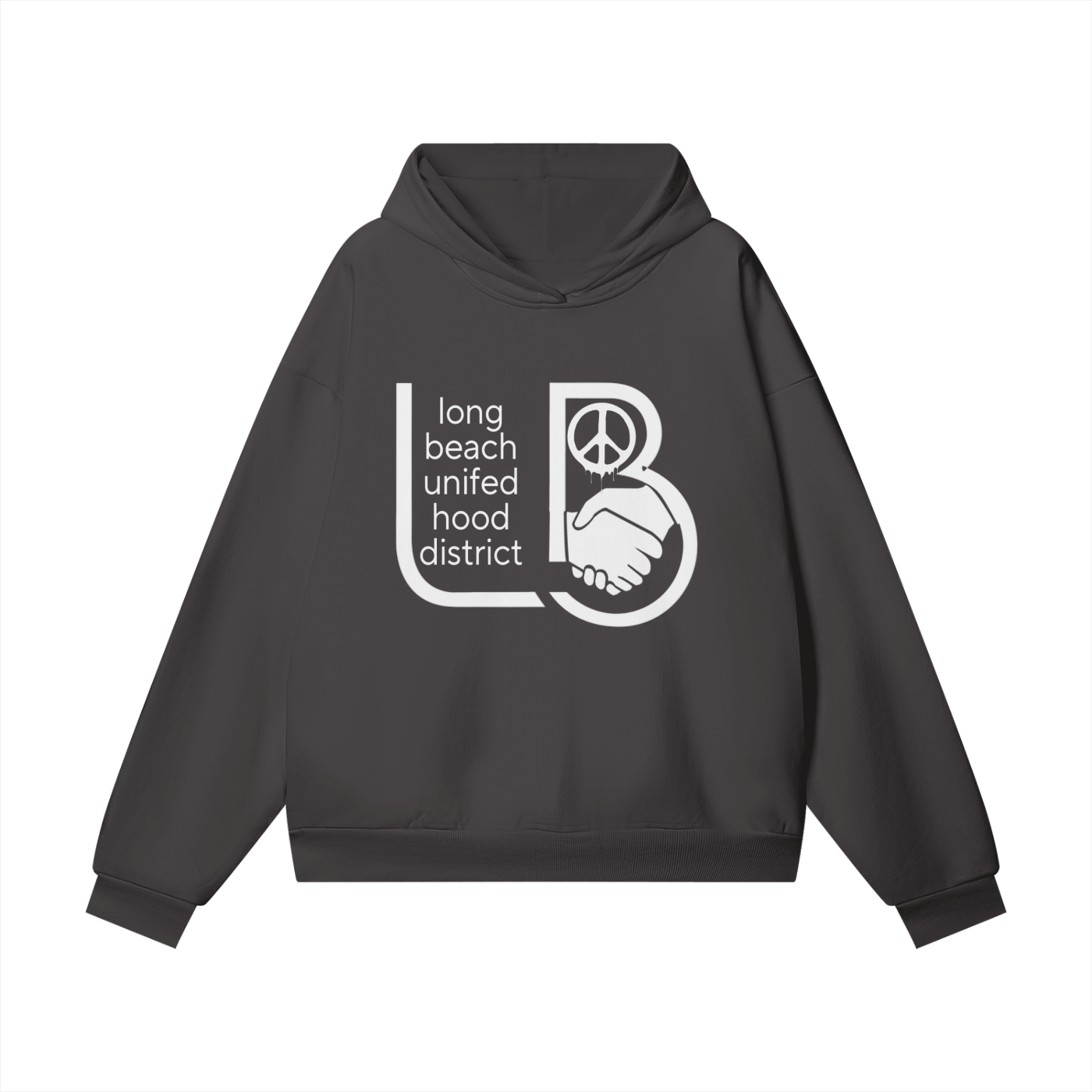 Peace & Unity - Oversize Heavyweight Hidden Pocket Fleece Hoodie