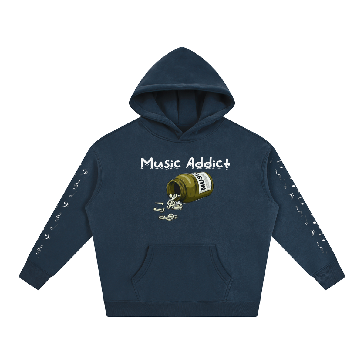 Music Addict Fleeced Hoodie