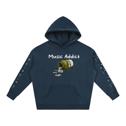 Music Addict Fleeced Hoodie