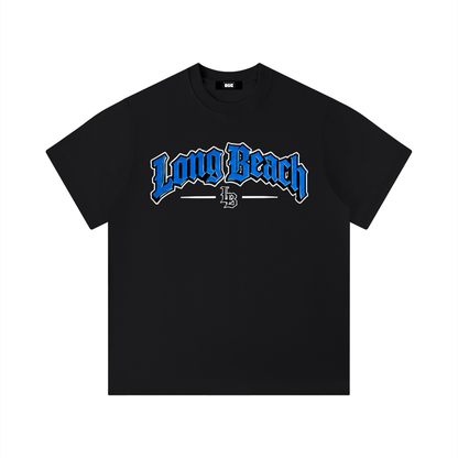 "City By The C" Blue logo Regular Fit T-Shirt