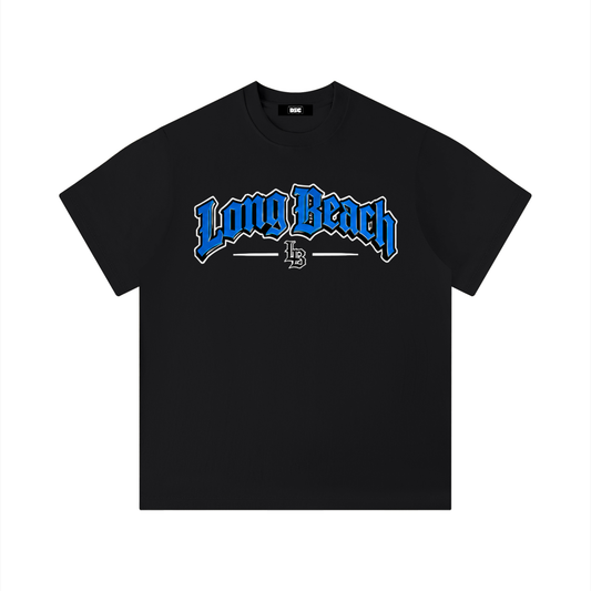 "City By The C" Blue logo Regular Fit T-Shirt