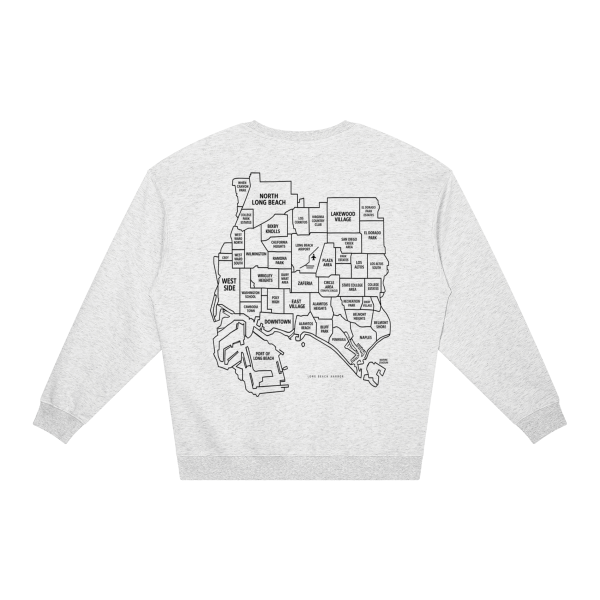 "Block 2 Block" Unisex Loose Crewneck Sweatshirt