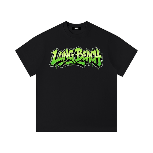 "City By The C" Green logo Regular Fit T-Shirt