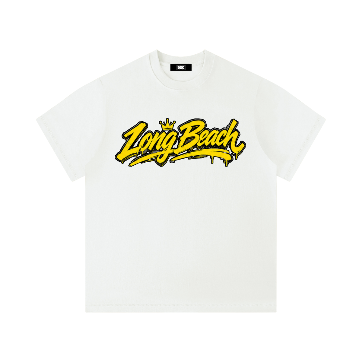 "City By The C" Yellow logo Regular Fit T-Shirt