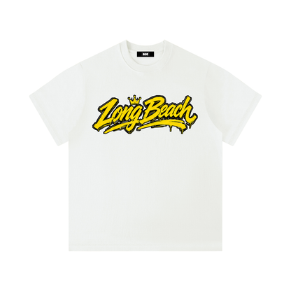 "City By The C" Yellow logo Regular Fit T-Shirt