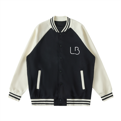 Long Beach Casual Wear - Two Tone Raglan Sleeve Varsity Jacket