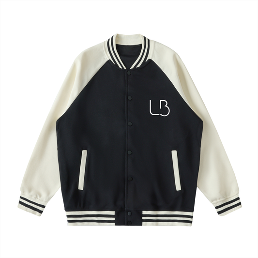 Long Beach Casual Wear - Two Tone Raglan Sleeve Varsity Jacket