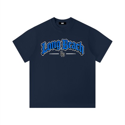 "City By The C" Blue logo Regular Fit T-Shirt