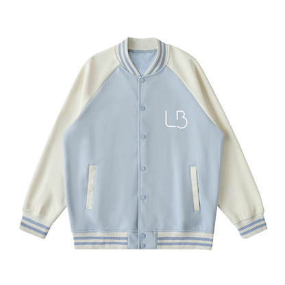 Long Beach Casual Wear - Two Tone Raglan Sleeve Varsity Jacket