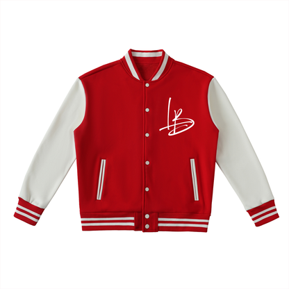 Long Beach Casual Wear - Two-Tone Fleeced Varsity Jacket