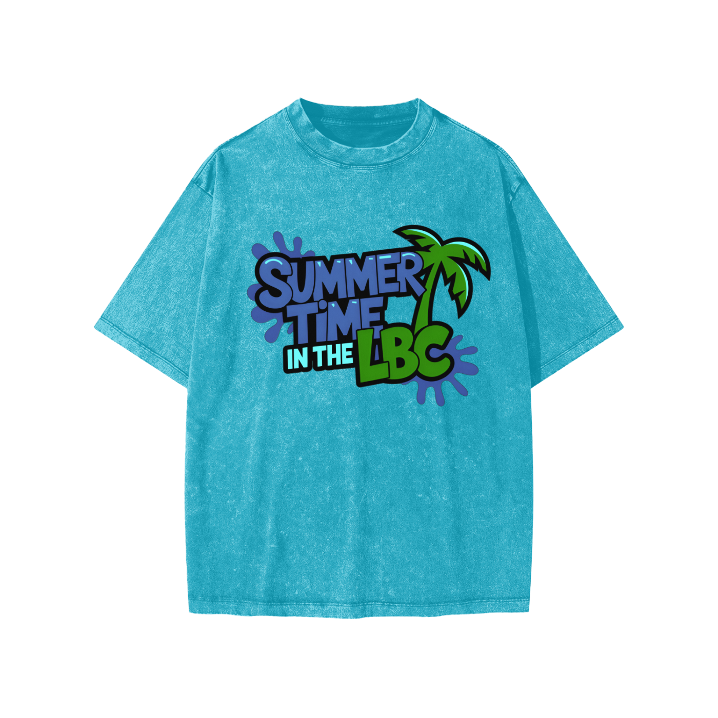 Summer Splash - Snow Washed Kids' T-shirt