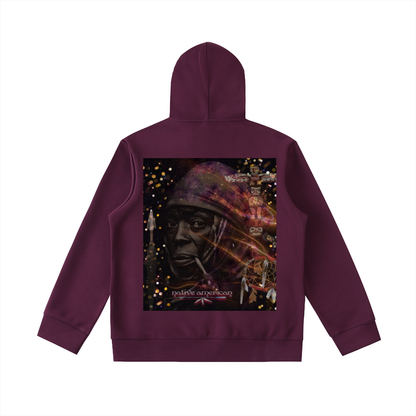 Iroquois Sky Woman - Essential Heavyweight High Neck  Zip-Up Hoodie