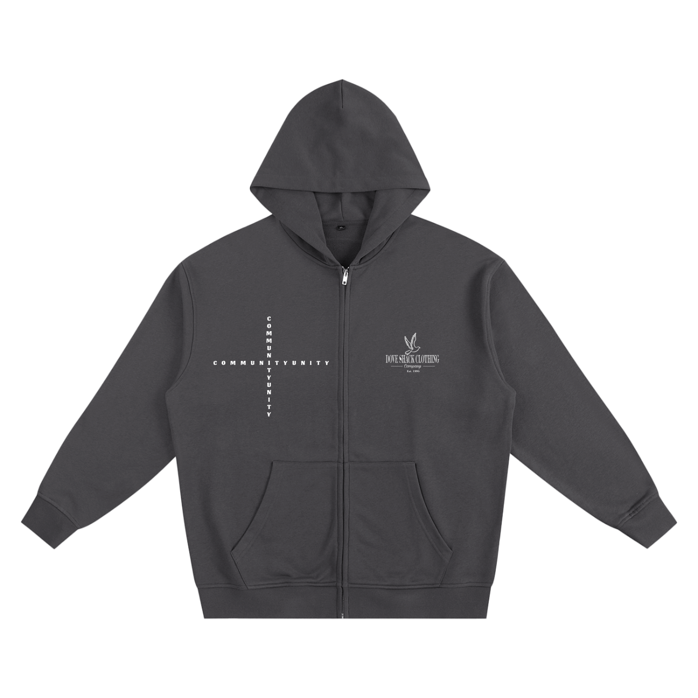 Peace & Unity - Heavyweight Zip-up Hoodie