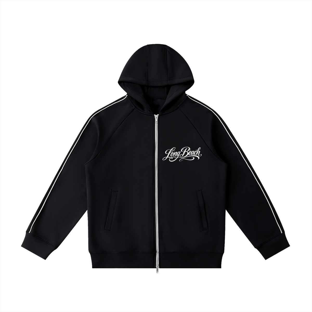 "City By The C" Long Beach Heavyweight Zip Hoodie