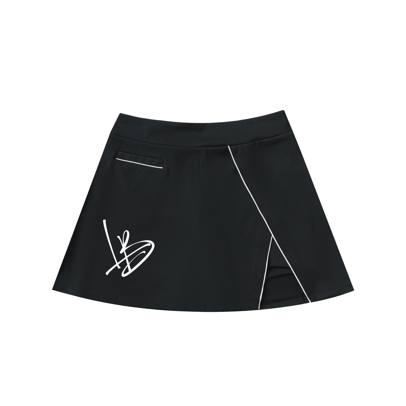 Long Beach Casual Wear - Women's High-Waist Pocketed A-Line Skirt