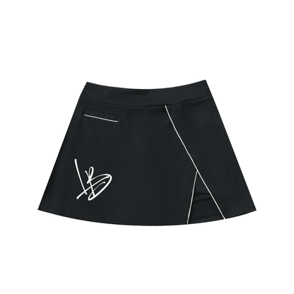 Long Beach Casual Wear - Women's High-Waist Pocketed A-Line Skirt