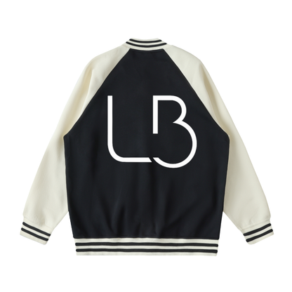 Long Beach Casual Wear - Two Tone Raglan Sleeve Varsity Jacket