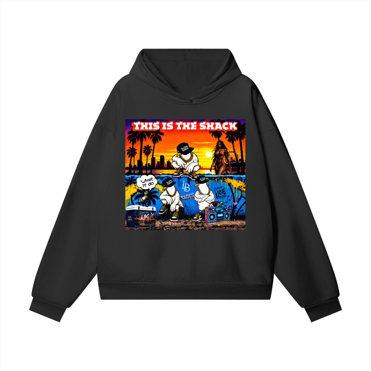 "Duece & The Crew" Poster Super Heavyweight Fleece Hoodie