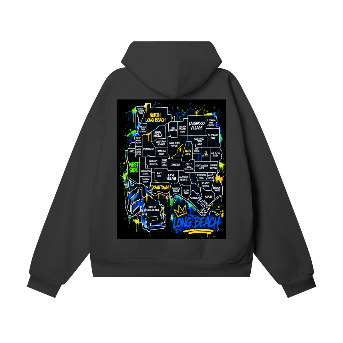 "Where U From" Super Heavyweight Hidden Pocket Hoodie