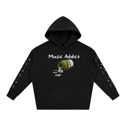 Music Addict Fleeced Hoodie