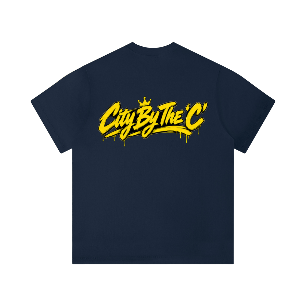 "City By The C" Yellow logo Regular Fit T-Shirt