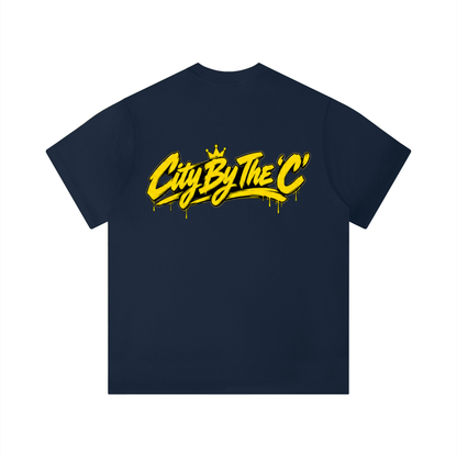 "City By The C" Yellow logo Regular Fit T-Shirt