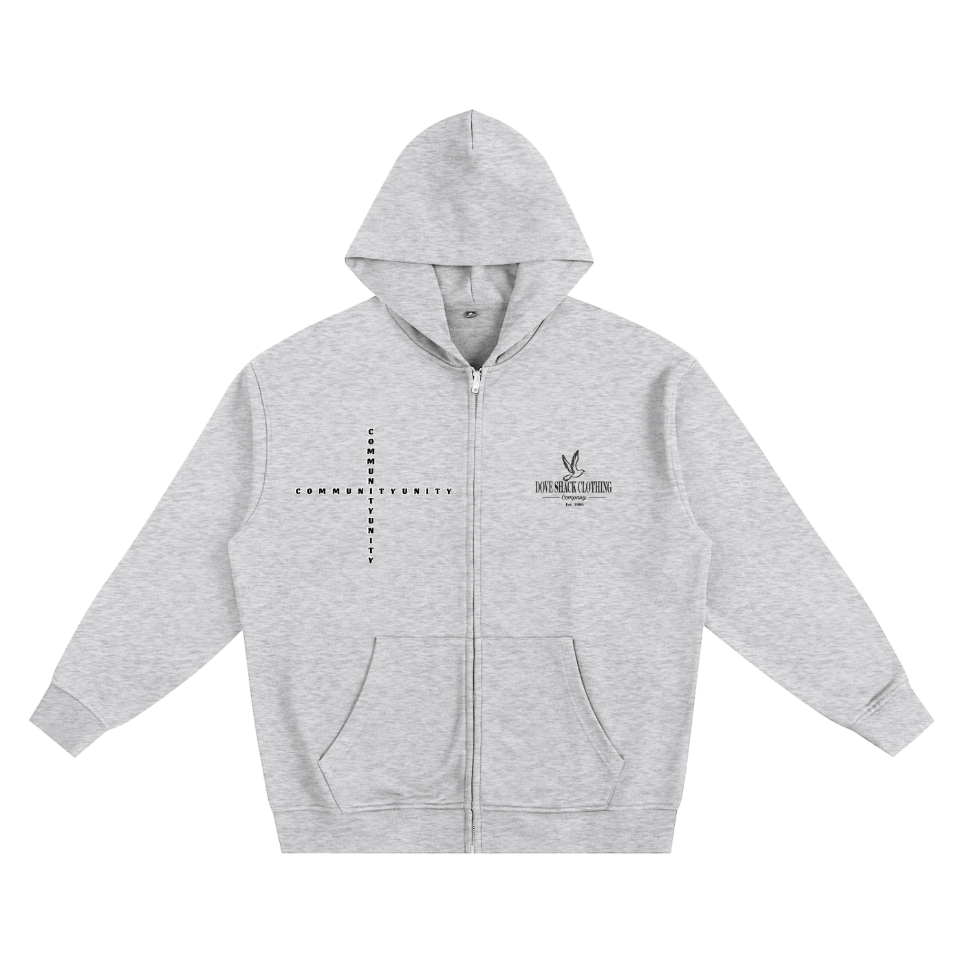 Peace & Unity - Heavyweight Zip-up Hoodie