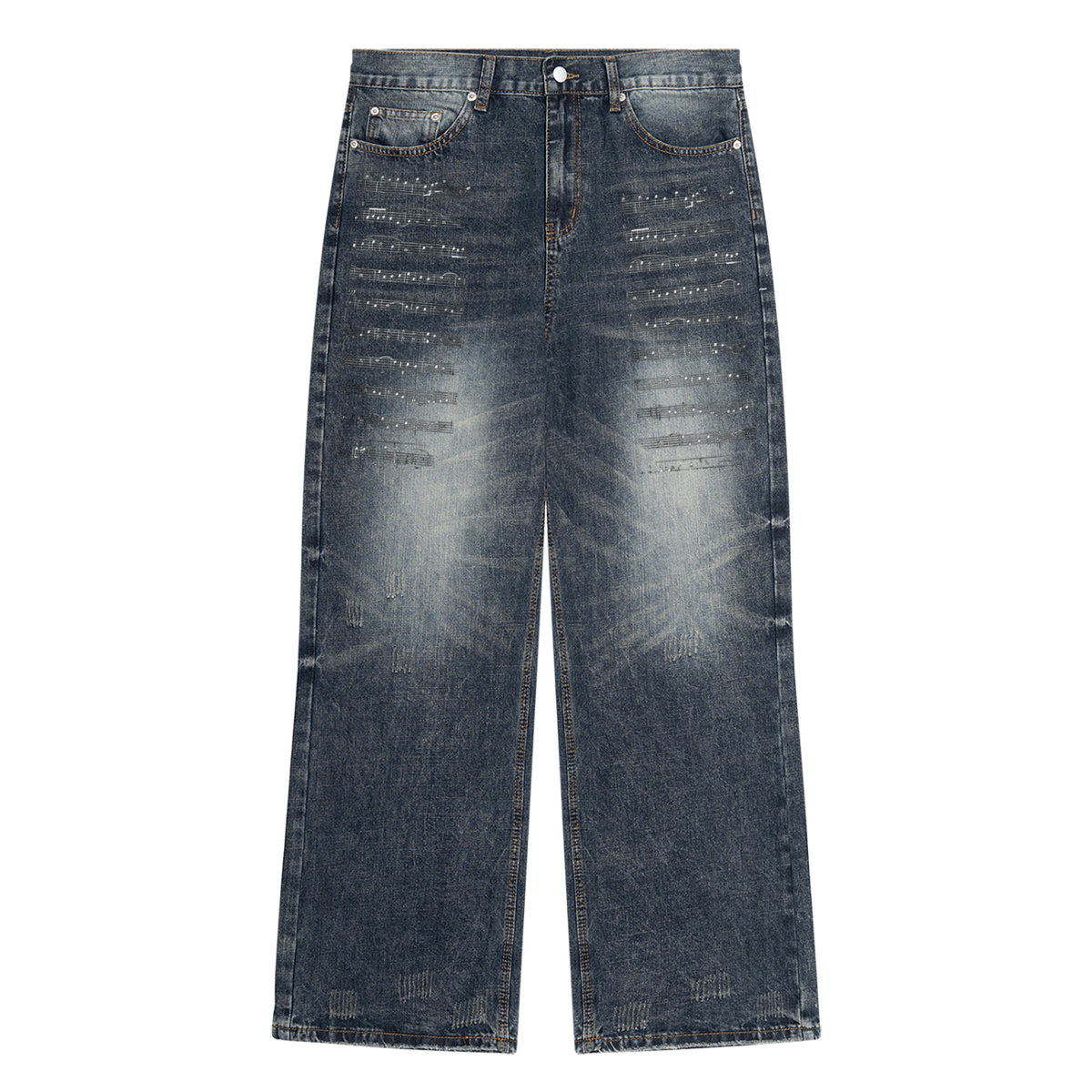 "Composition" Men's Vintage Wash Denim Jeans