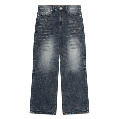 "Composition" Men's Vintage Wash Denim Jeans
