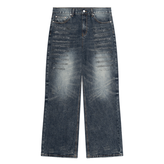 "Composition" Men's Vintage Wash Denim Jeans