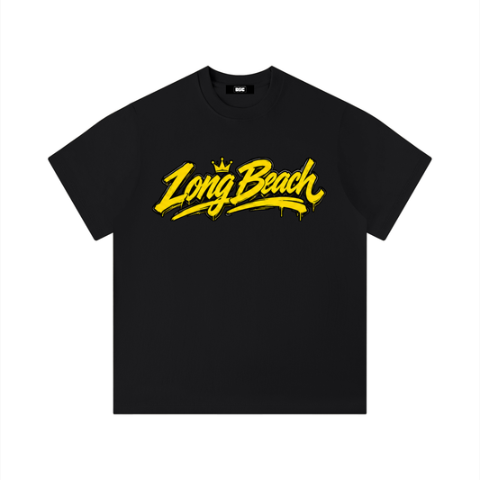 "City By The C" Yellow logo Regular Fit T-Shirt
