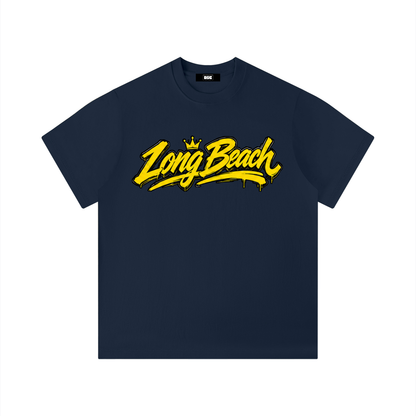 "City By The C" Yellow logo Regular Fit T-Shirt