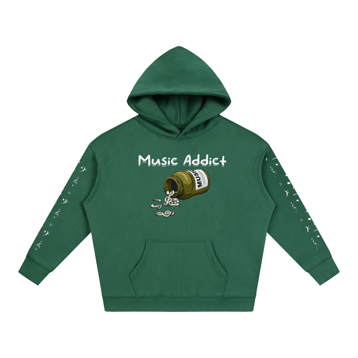 Music Addict Fleeced Hoodie