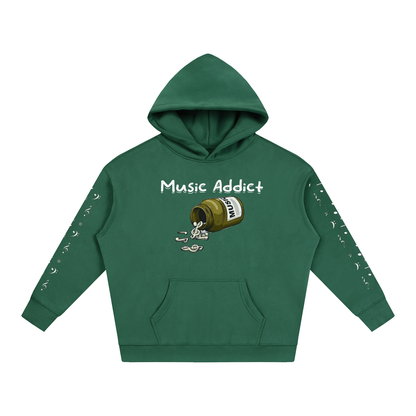Music Addict Fleeced Hoodie