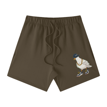 Duece the Dove Heavyweight Earth Tone Cotton Shorts