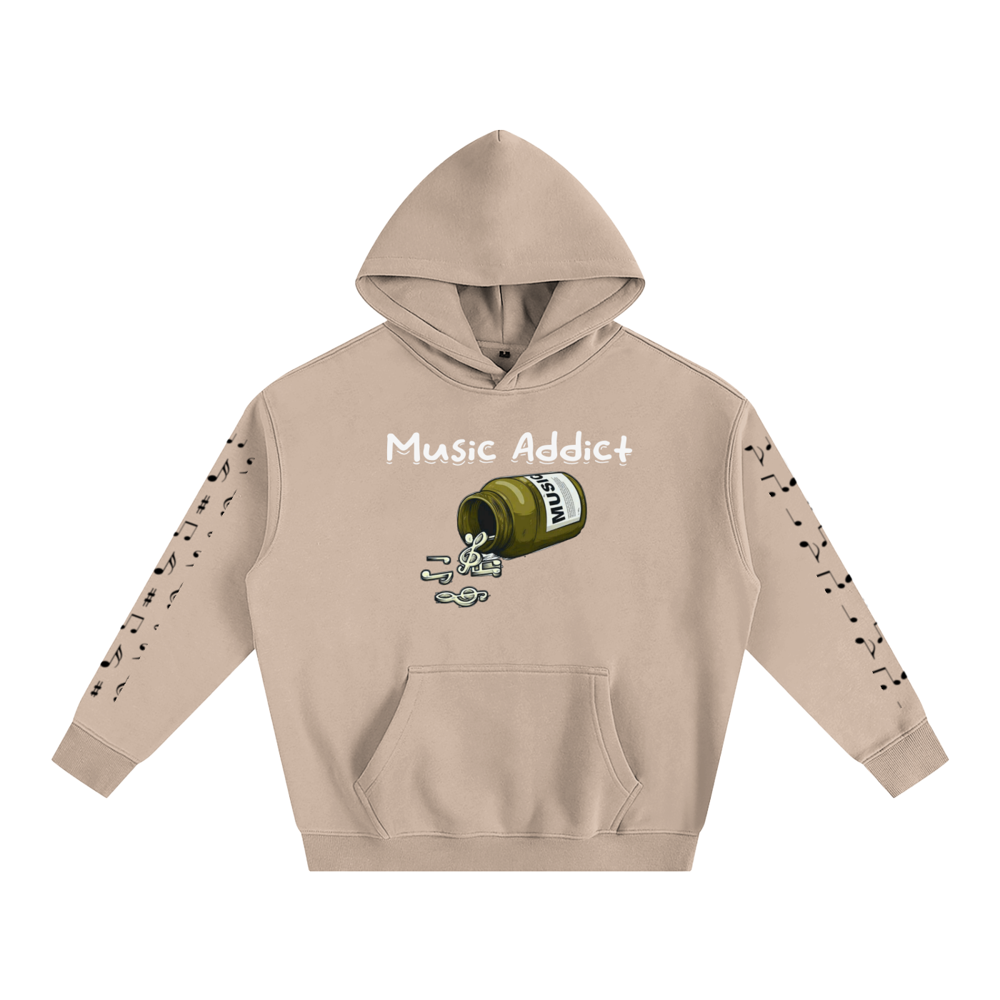 Music Addict Fleeced Hoodie