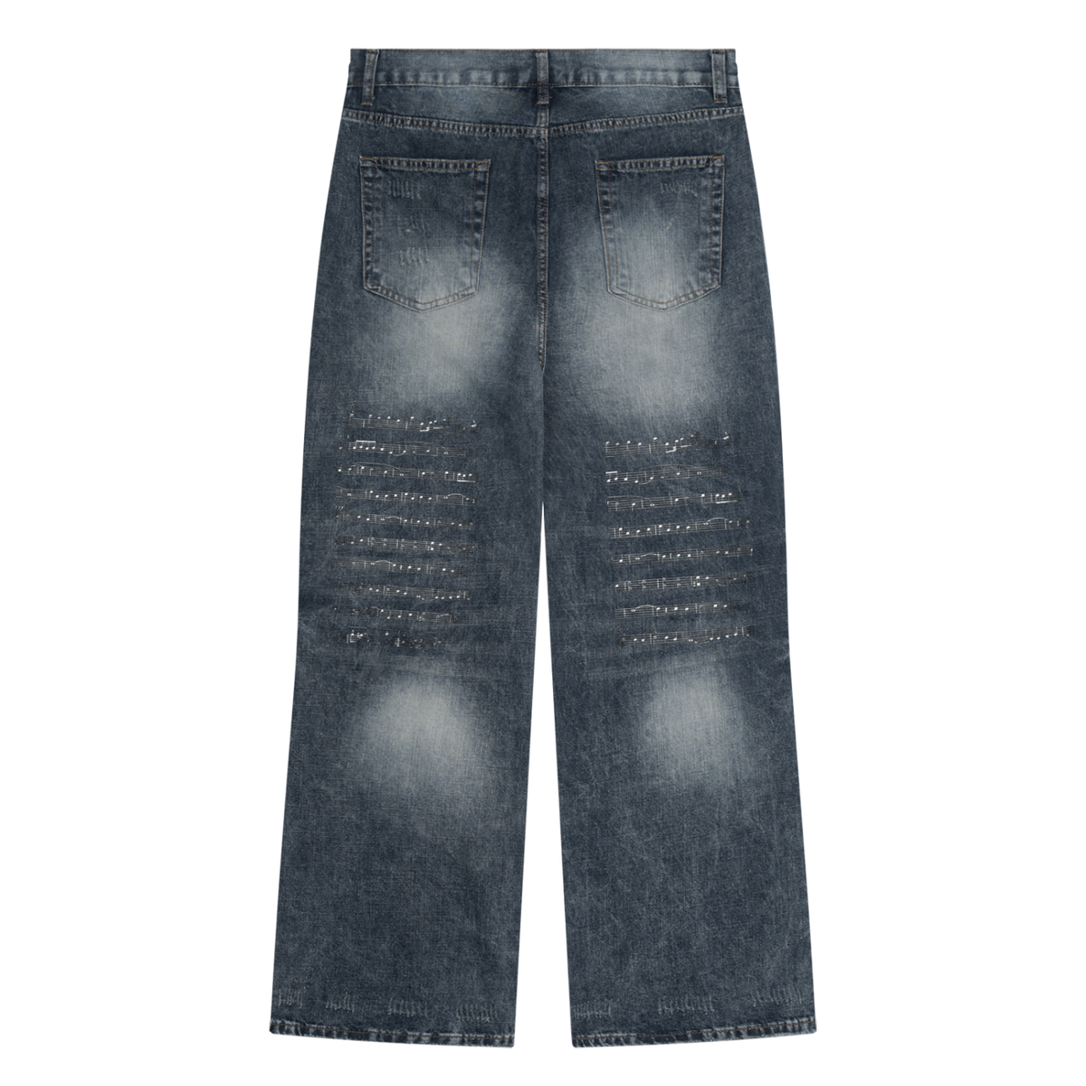 "Composition" Men's Vintage Wash Denim Jeans